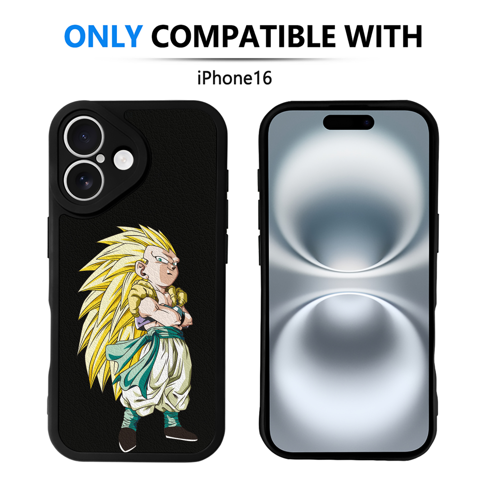 （画像用） ドラゴンボール ベジット DRAGON BALL Vegetto 【iPhone 16シリーズ対応】シリコンスマホケース（レザー調） 材質：シリコン